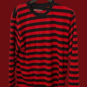 Red and Black Long Sleeve T-Shirt
